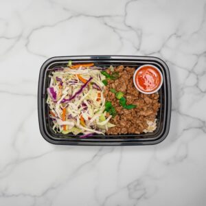 Egg Roll bowl in tray