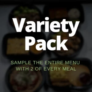 variety pack is a sample of the entire menu with quantity 2 of every meal.