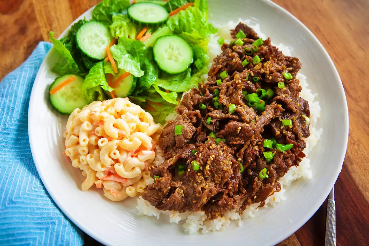 bbq beef aloha bowl
