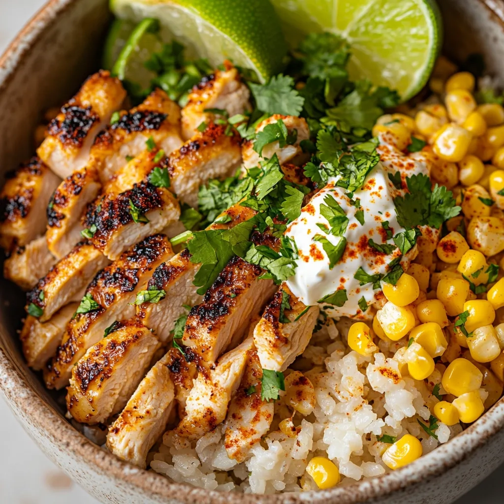 STREET CORN CHICKEN BOWL